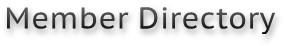 Member Directory Member Directory